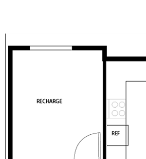 Two Bedroom Floor Plan l Metro 510 in Riverside Ca